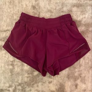 COPY - Purple Lululemon Hotty Hot Shorts